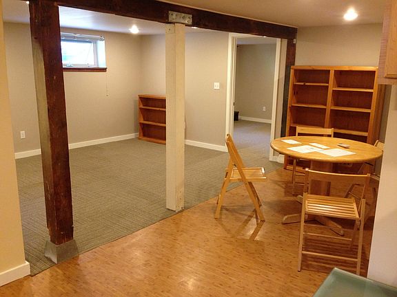 Dining, living area