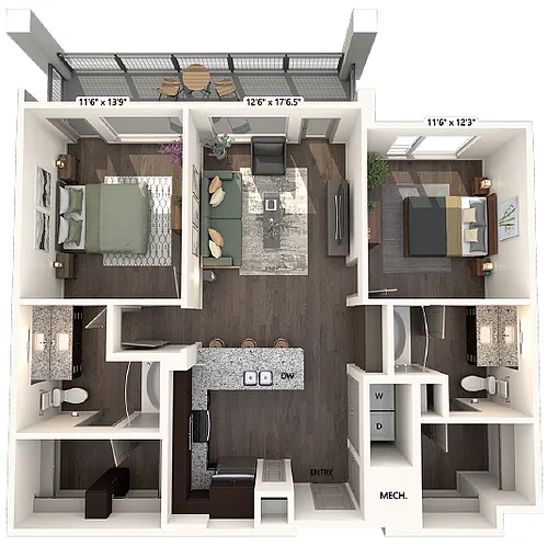 Floor plan B1-1108-E