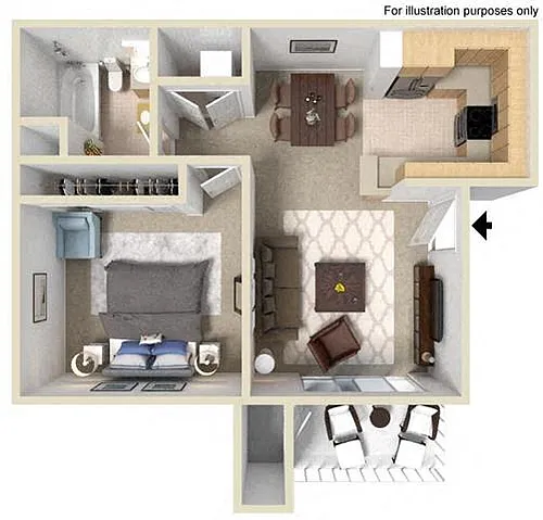 Floor plan Saint Auban