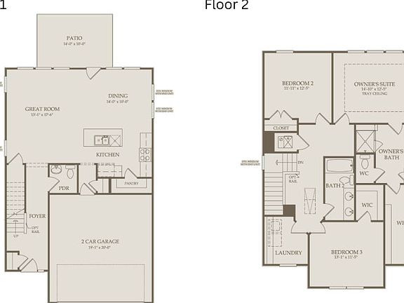 Floor Plan Level 1 Level 2