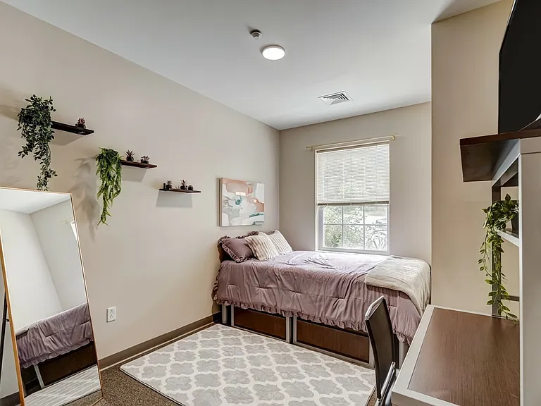 A clean and contemporary space for rest and relaxation.