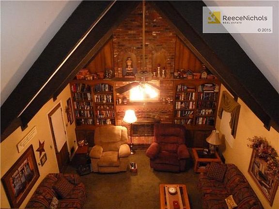 Great room from above  with Built-ins