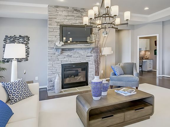 Great room with fireplace