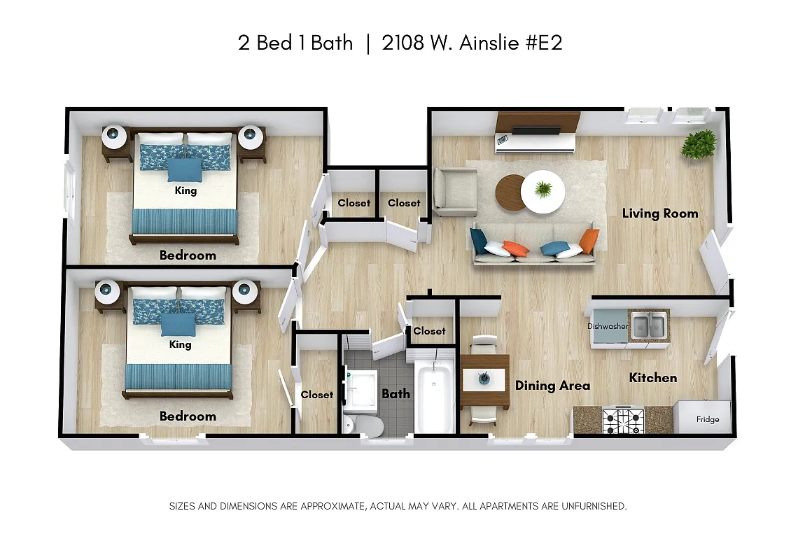 Floor plan Two Bedroom