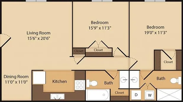 The Finley- 2 Bedroom The Finley- 2 Bedroom