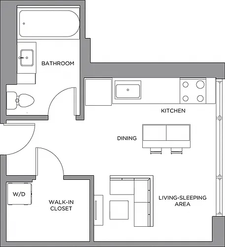 Floor plan Studio-475