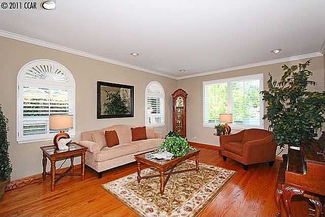 Step down living room