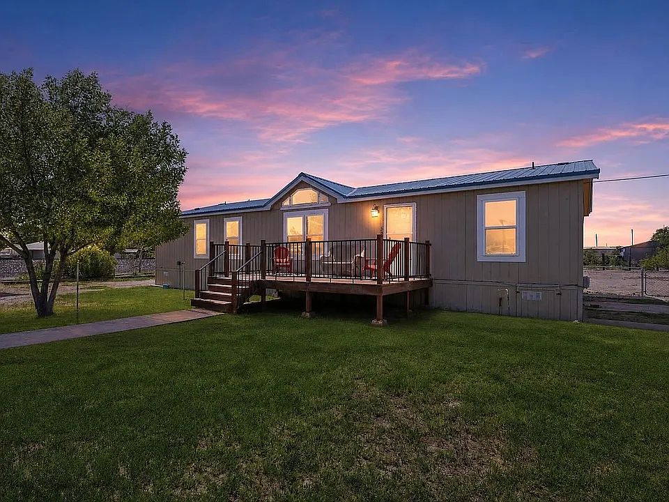 Front view at sundown