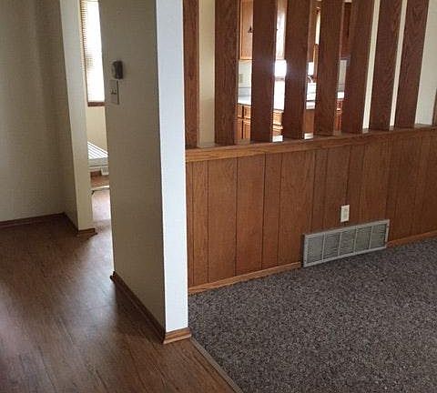 View from hallway to kitchen