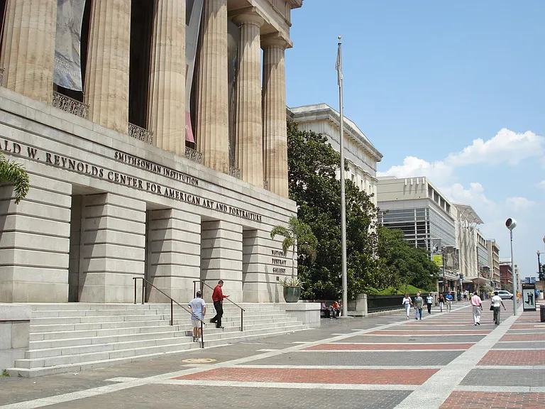view down the street ( National Portrait Gallery)