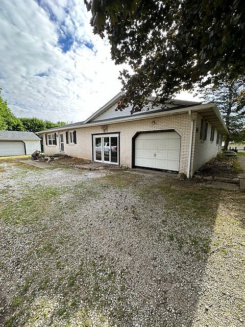 entrance to unit (garage pictured is for front unit)