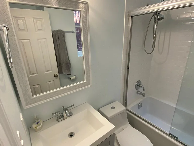 Renovated master bathroom