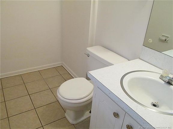 Half bath large enough to place a shower.