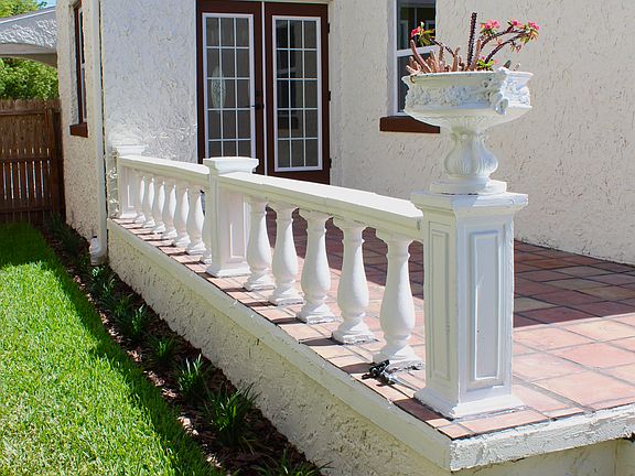 Back patio and Side Yard