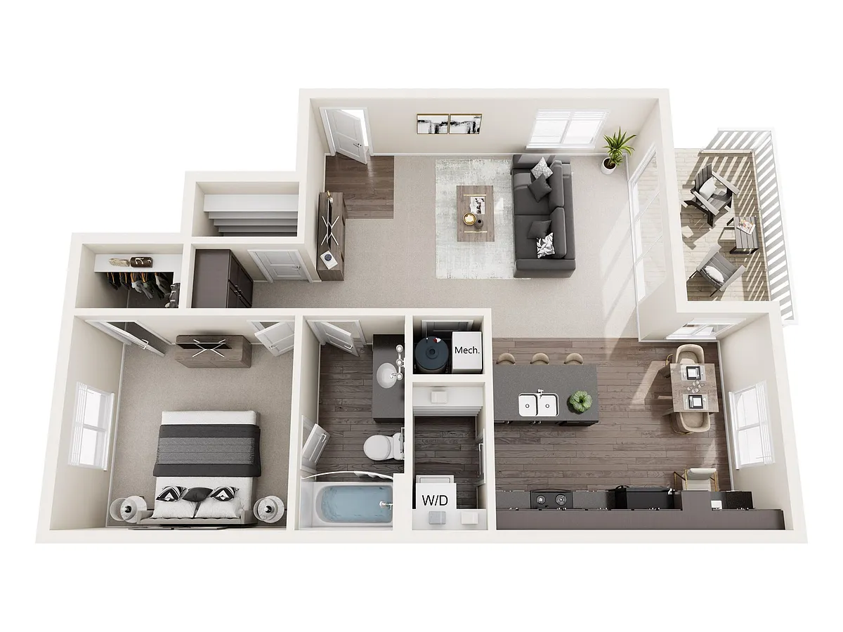 Floor plan One Bedroom