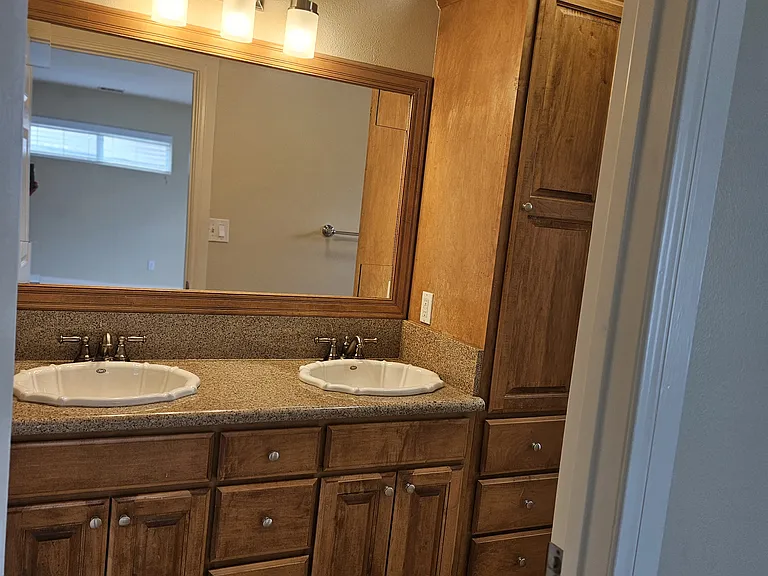 Master Bathroom Double Sinks