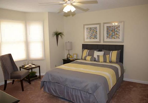 Ceiling fan in master bedroom and in living room