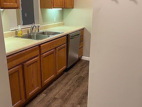Entry and kitchen