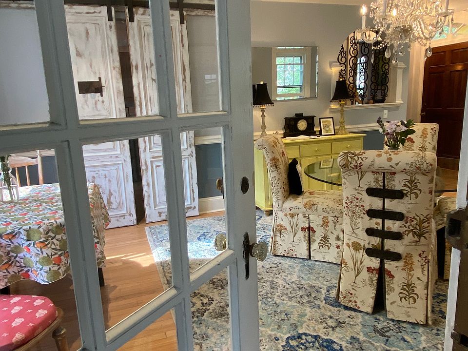 View from inside the quaint reading room.