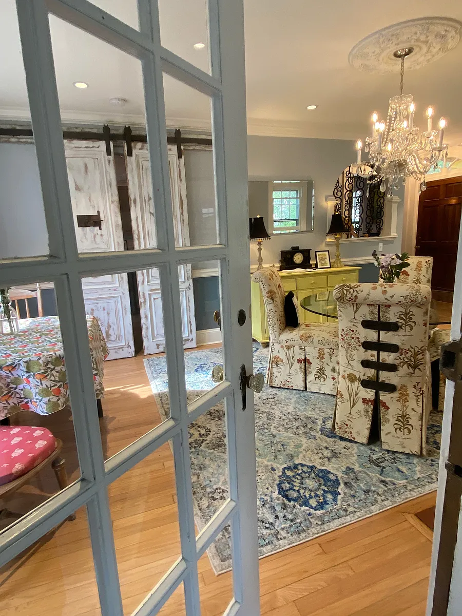 View from inside the quaint reading room. - Burnside St