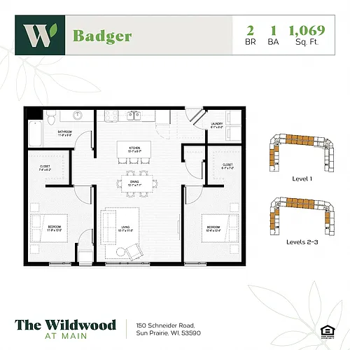 Floor plan Badger 50%