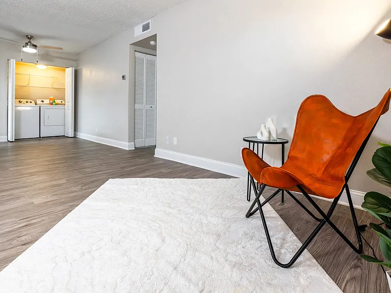 Enjoy abundant storage with a bonus pantry and overhead custom shelving.