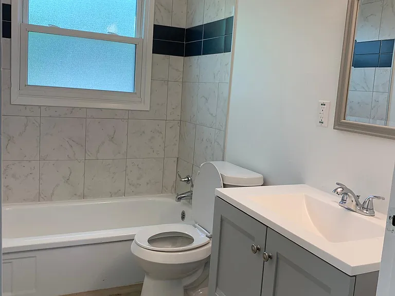 Newly remodeled bathroom.