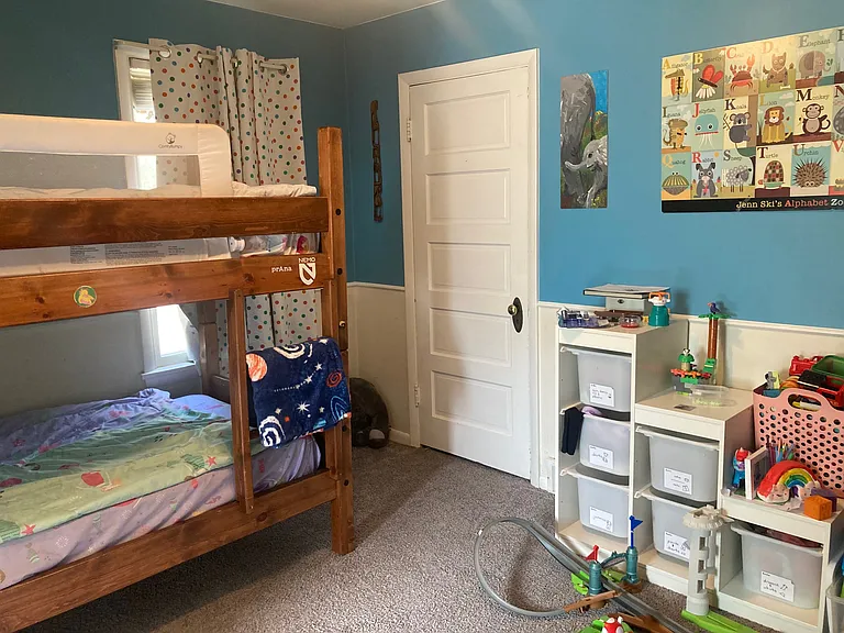 Third bedroom. Paint has since been updated to a mild yellow.