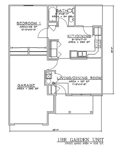 Floor plan 1 Bedroom