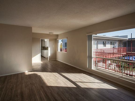 Large, open windows in Living Room