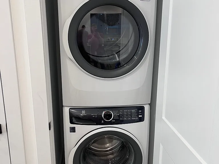 Ultimate Convenience: Every unit includes a stacked washer and dryer and high-efficiency heating and cooling for year-round comfort. Each apartment is highly insulated and maximizes energy efficiency reduce your heating and cooling bill