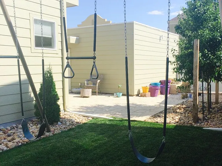 Private Yard with Lawn and Courtyard