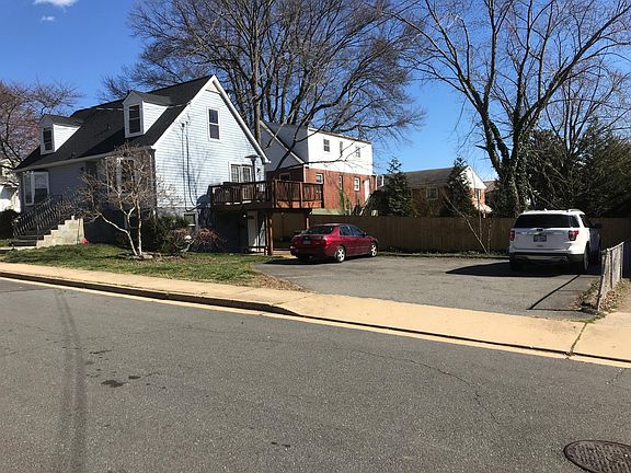 Front of house and parking lot