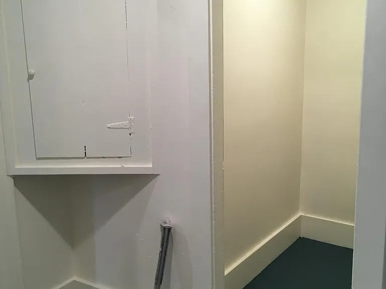 Hall with walk in closet