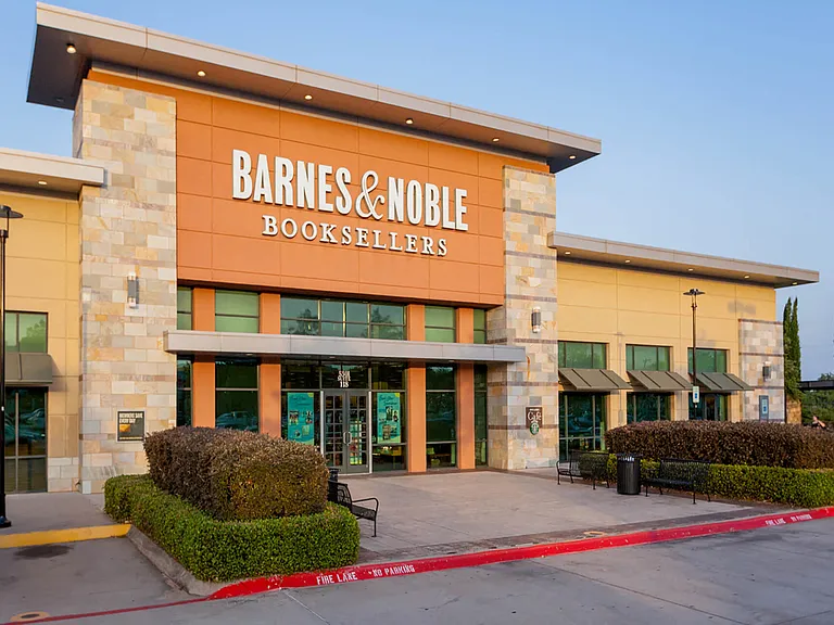 Walk across the street to grab your favorite book at Barnes & Noble