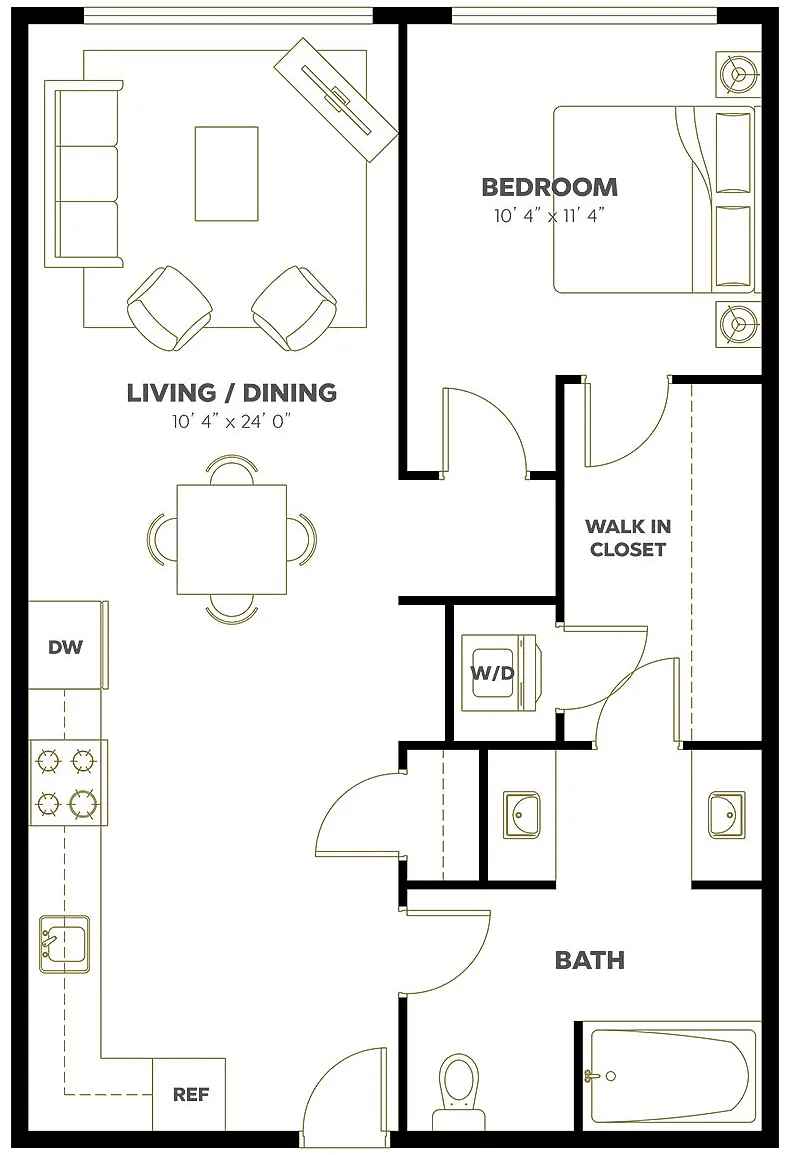 Floor plan 1X1 C18