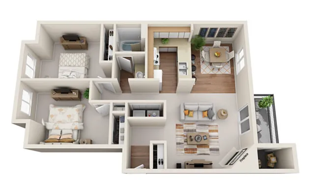 Floor plan 2X1 B