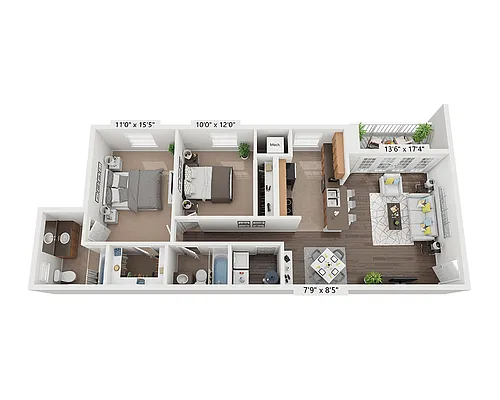Floor plan Plan B2B