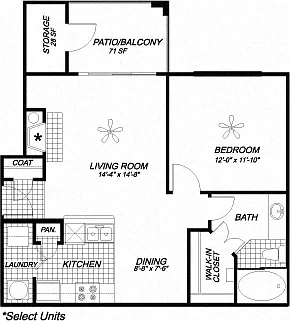 Floor plan A1 Quartz