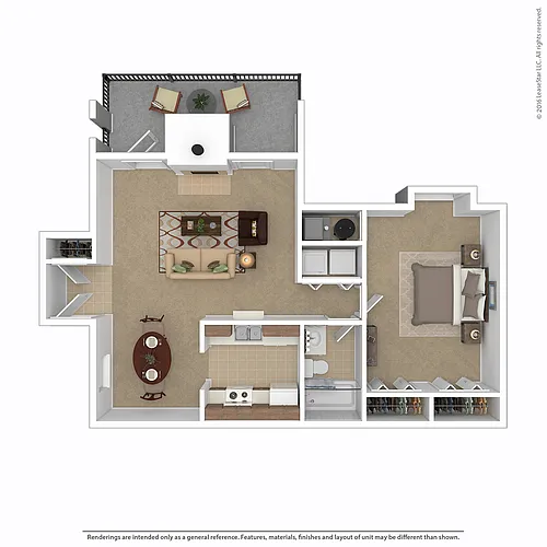 Floor plan One Bedroom