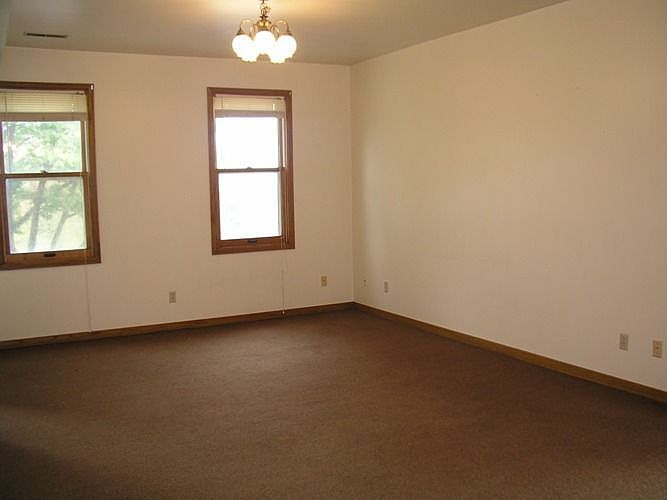 Living room in the upper level unit