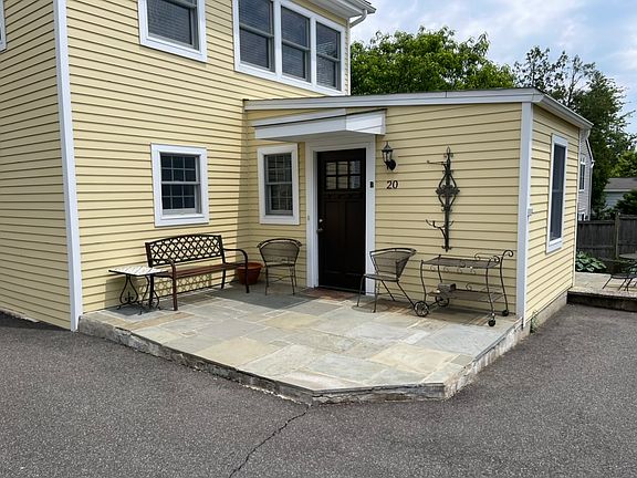 Private entrance from sun drenched patio