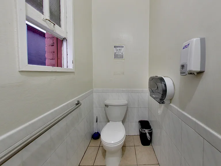 Shared bathrooms cleaned multiple times daily Room