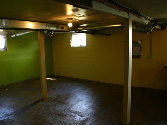 Partially finished basement 