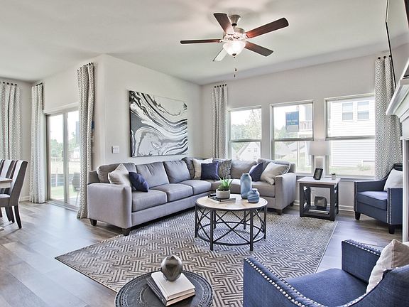 Nicholson II floorplan modeled at Towne Mill in Canton, GA.