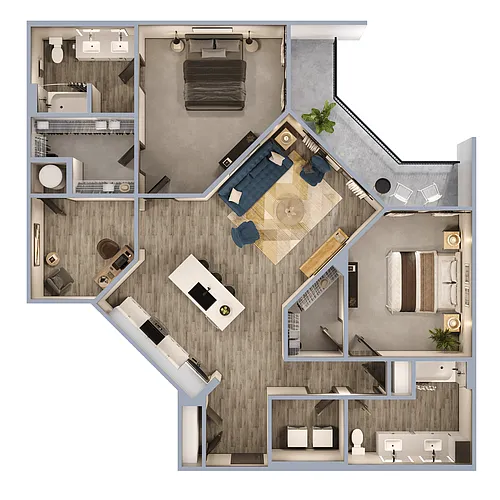 Floor plan B3D