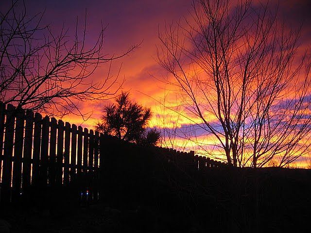 Sunrise from deck