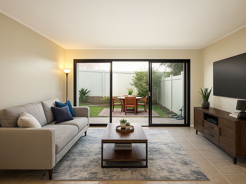 Living room - digitally staged