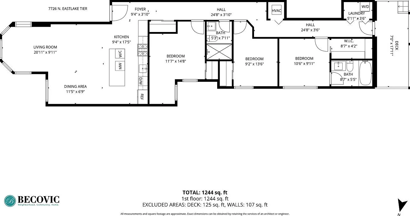 3 bed, 1244 sqft, $3,750 — Photo 3