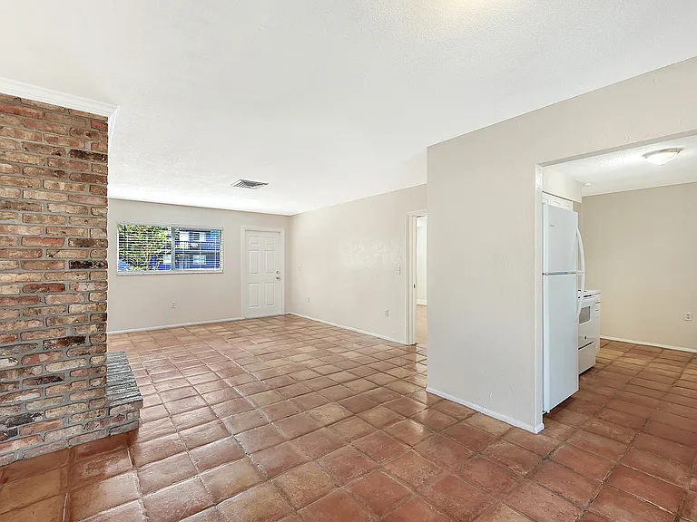 Living room and dining area